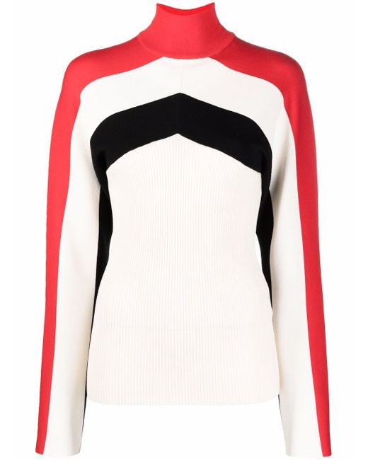 Jil Sander colour-block roll-neck jumper
