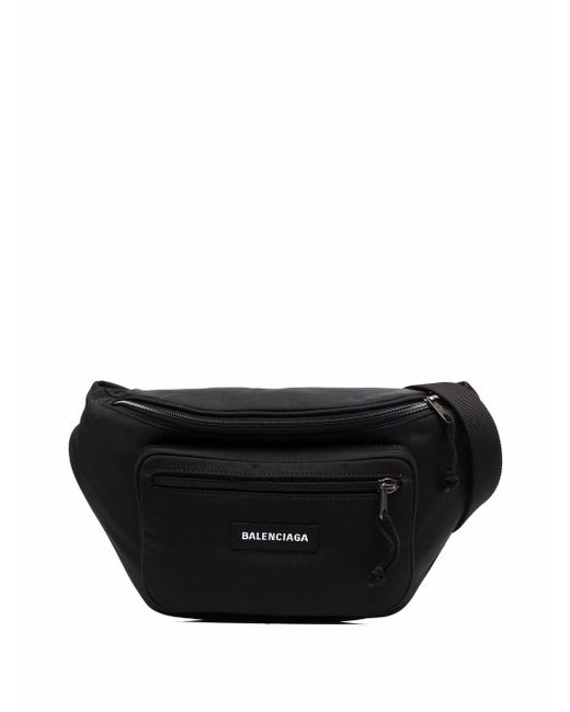 Balenciaga logo-patch belt bag