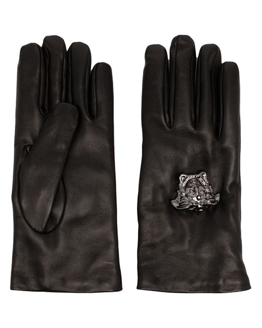 Versace La Medusa leather gloves