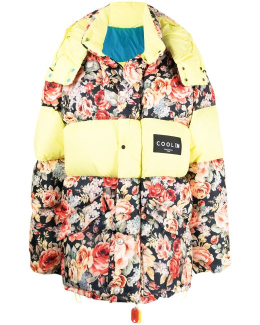 Cool T.M floral print puffer jacket