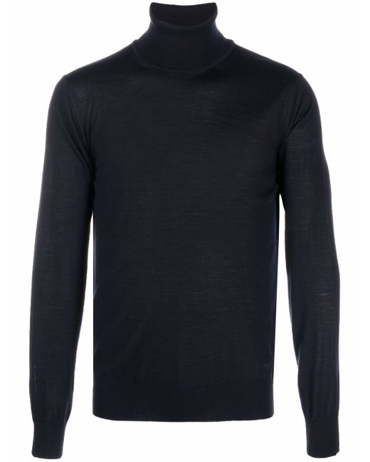 Emporio Armani roll neck knitted jumper