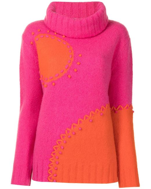 Onefifteen colour-block knitted jumper