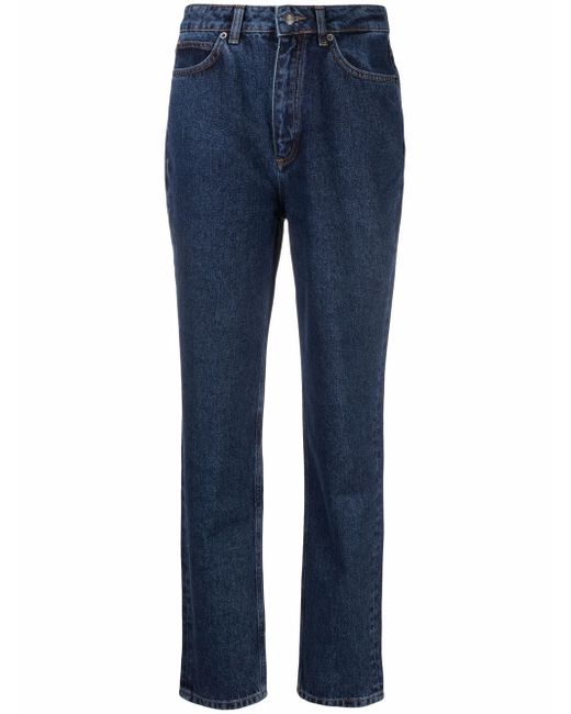 12 Storeez high-rise tapered jeans