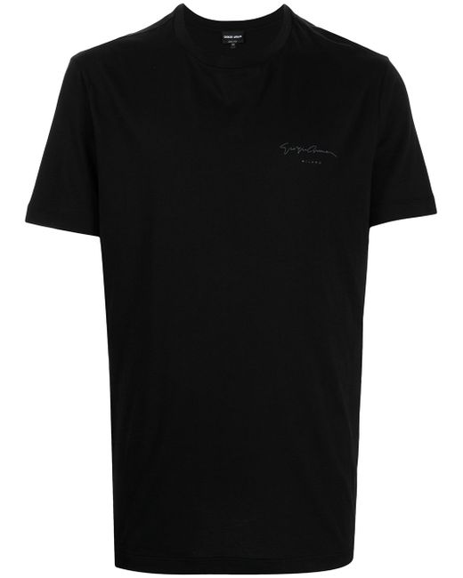 Giorgio Armani logo-print cotton T-shirt