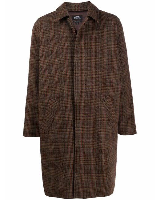 A.P.C. . houndstooth single-breasted coat
