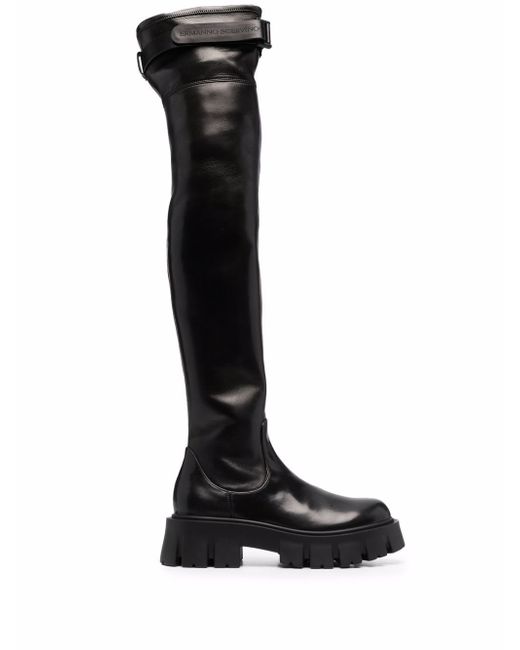 Ermanno Scervino thigh-high buckle boots