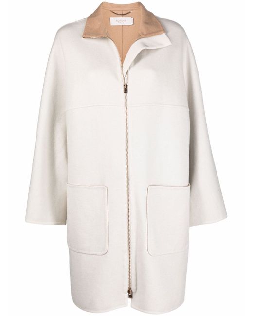 Agnona cashmere zip-up coat