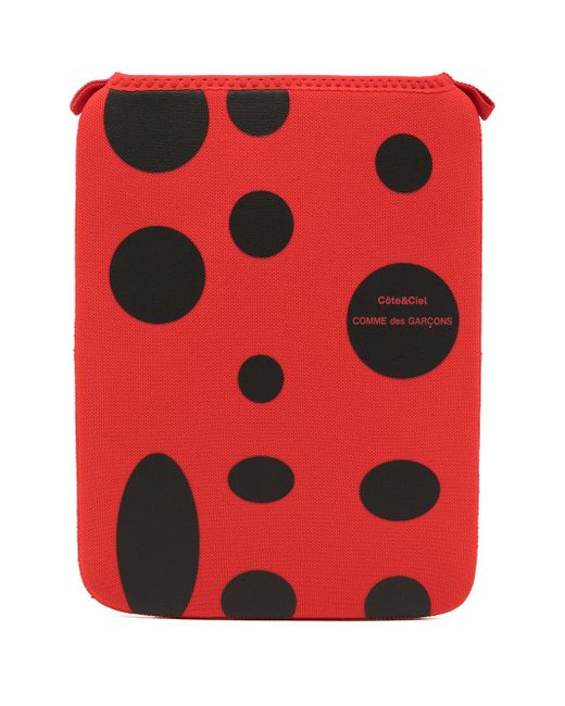 Comme Des Garçons polka dot print iPad case