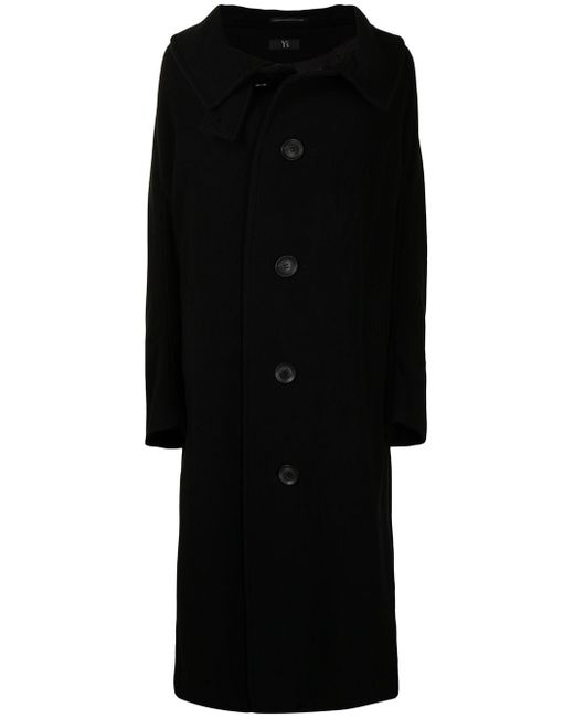 Y's oversized single-breasted coat