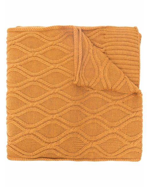 Lardini honeycomb knitted scarf