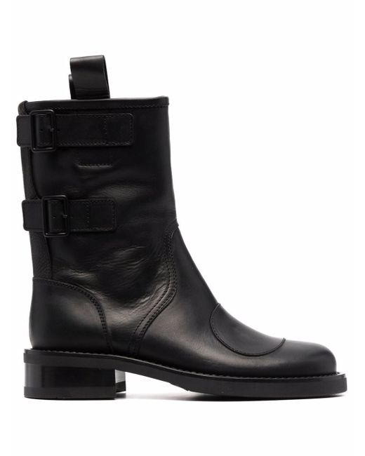 Buttero® Elba leather mid-calf boots