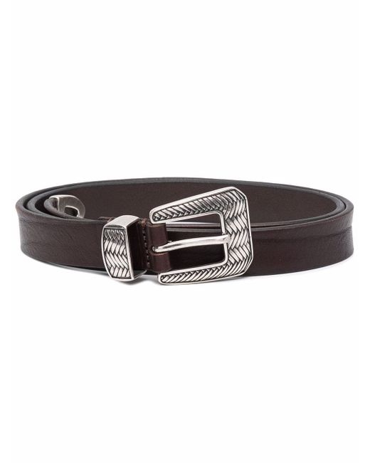 Tagliatore tipped leather belt
