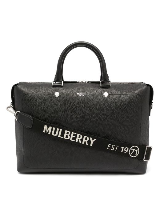 Mulberry City Heavy Grain briefcase