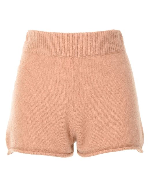Onefifteen high-waisted knitted shorts