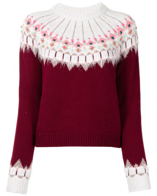 Onefifteen intarsia-knit long-sleeve jumper