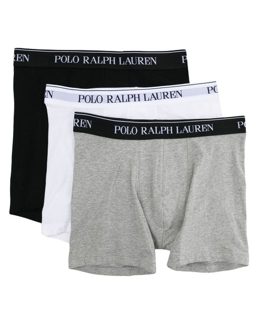 Polo Ralph Lauren logo waistband boxer briefs set of three