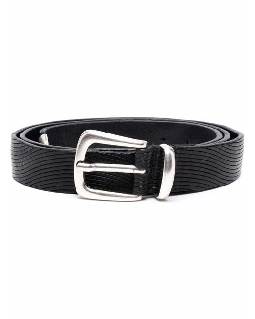 Tagliatore two-tone leather belt