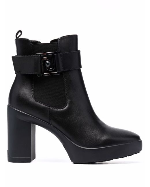 Liu •Jo buckle-fastening leather boots