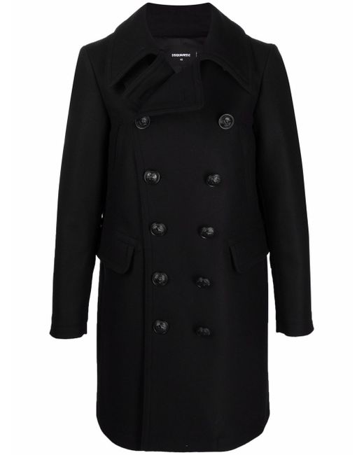 Dsquared2 spread-collar double-breasted coat