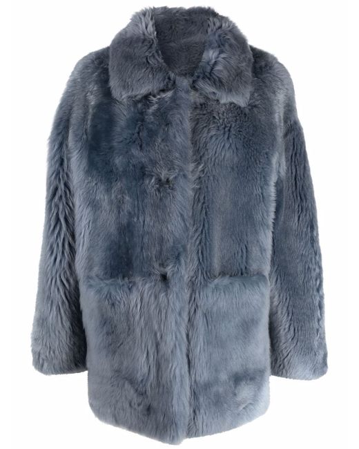 Yves Salomon Meteo button-up shearling coat