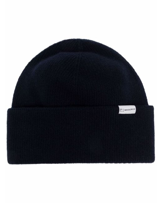 Woolrich logo-patch knitted beanie