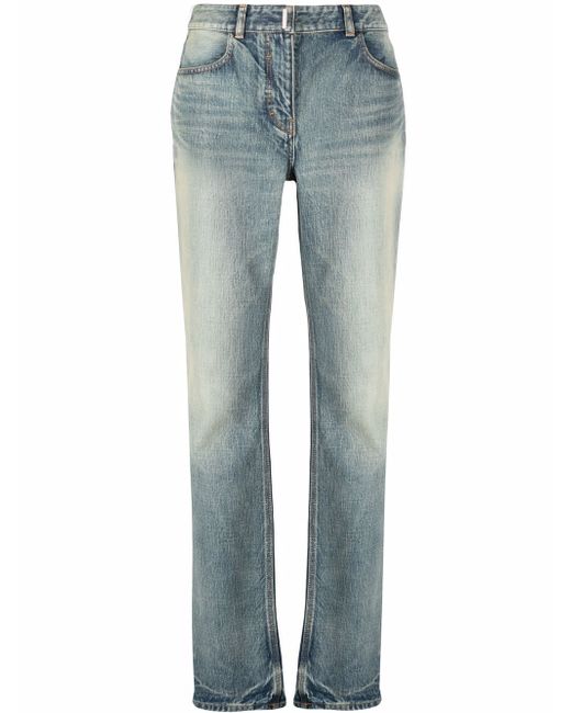 Givenchy stonewashed straight-leg jeans