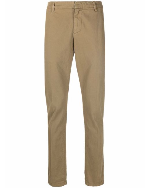 Dondup jetted-pocket cotton chinos
