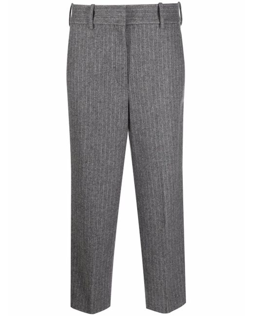 Circolo 1901 cropped pinstripe trousers