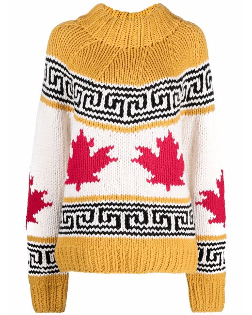 Dsquared2 intarsia-knit jumper
