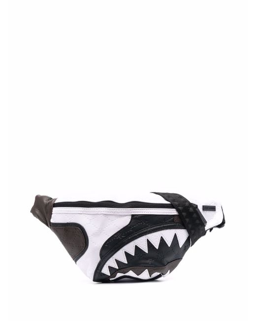 Sprayground shark-teeth print belt bag