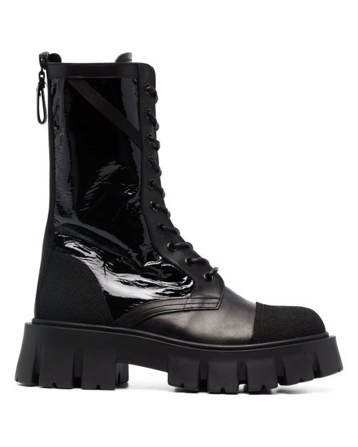Premiata lace-up leather boots