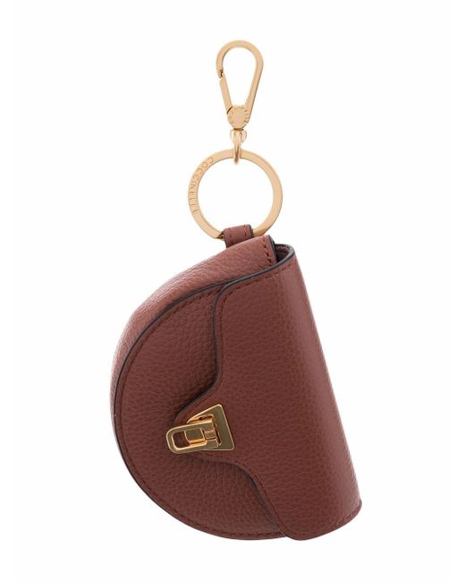 Coccinelle Beat leather keyring