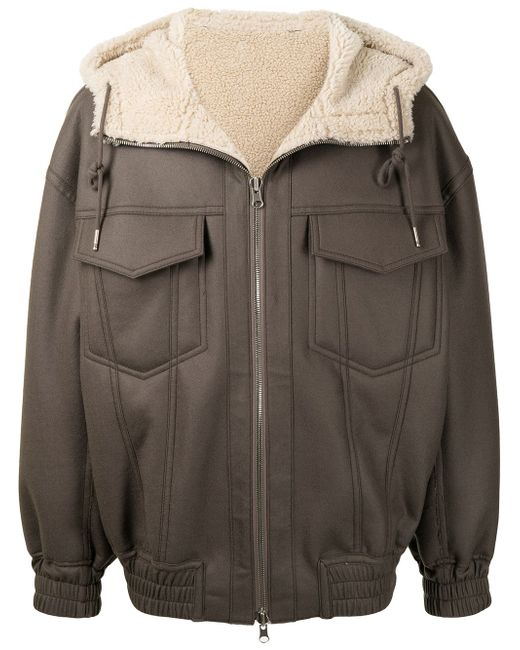 Songzio x Jungnam Bae cocoon shearling-lined jacket