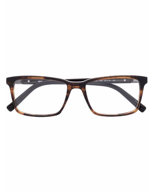 Karl Lagerfeld tortoiseshell square-frame glasses