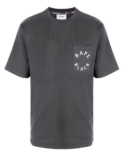 Bape Black *A Bathing Ape® BAPE BLACK A BATHING APE logo lettering T-shirt