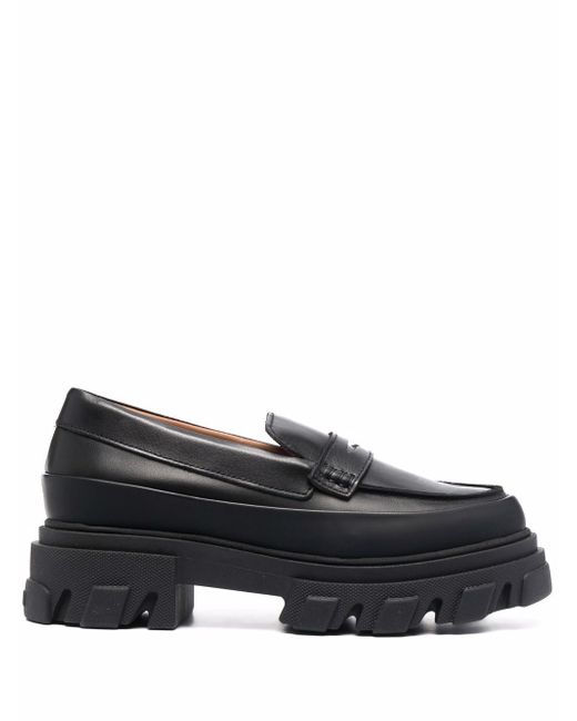 Ganni chunky-sole loafers