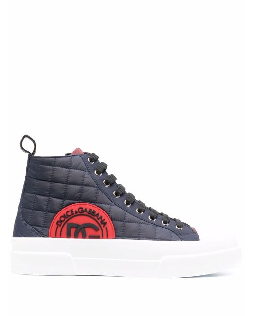 Dolce & Gabbana quilted high-top sneakers