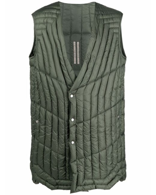 Rick Owens quilted fitted gilet