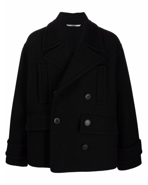 Valentino double-breasted virgin wool-blend coat