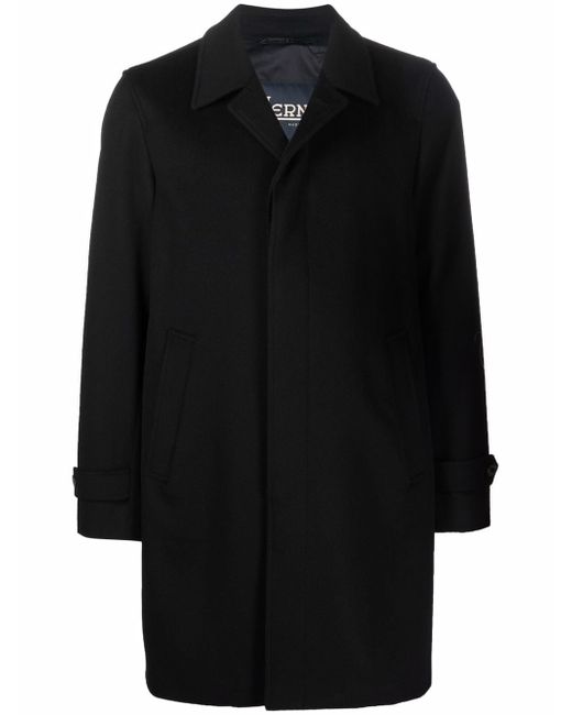 Herno single-breasted wool coat