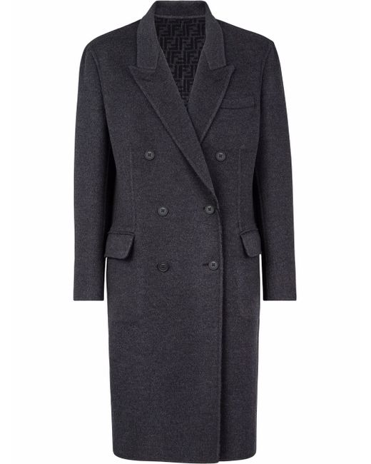 Fendi fitted double-breasted coat
