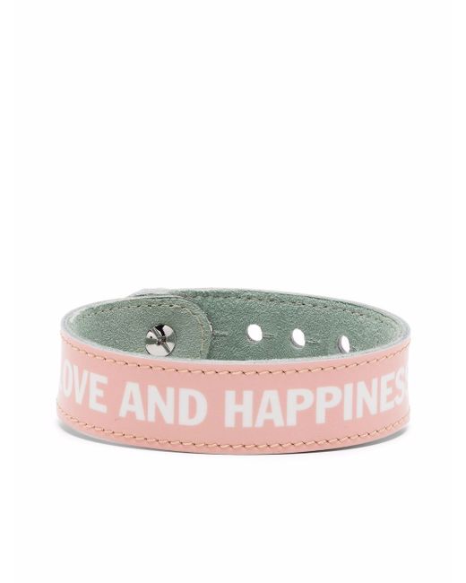 Honey Fucking Dijon slogan-print strap bracelet