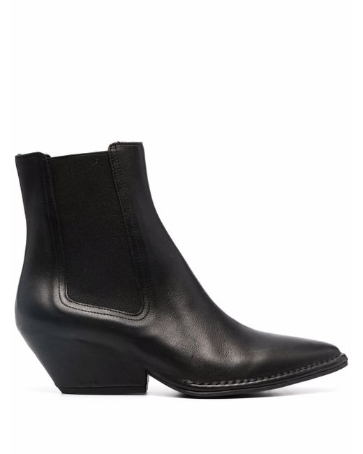 Del Carlo mid-heel leather boots