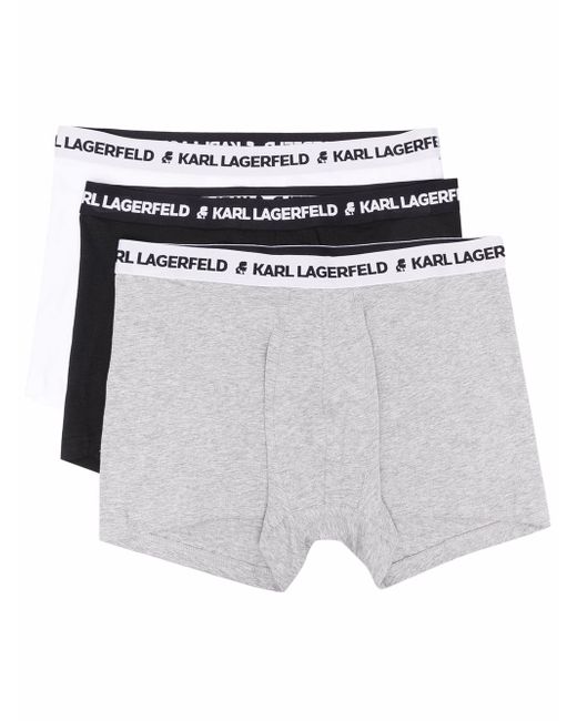 Karl Lagerfeld three-pack organic-cotton boxer briefs