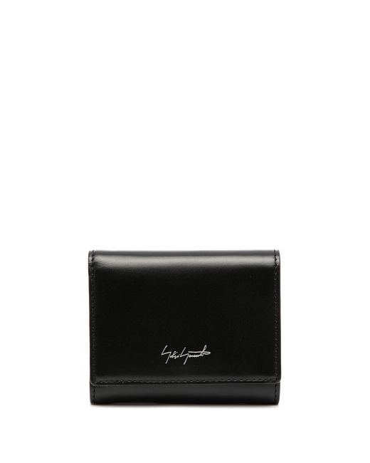 Discord Yohji Yamamoto logo-print leather wallet