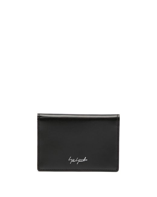 Discord Yohji Yamamoto logo-print bi-fold leather wallet