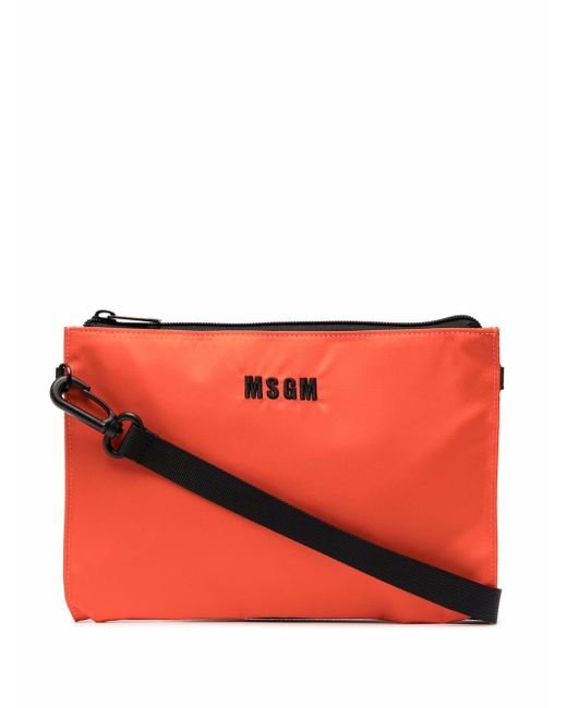 Msgm rope-handle clutch bag