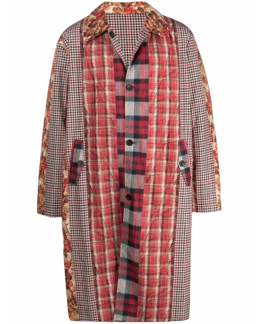 Pierre-Louis Mascia reversible checked single-breasted coat