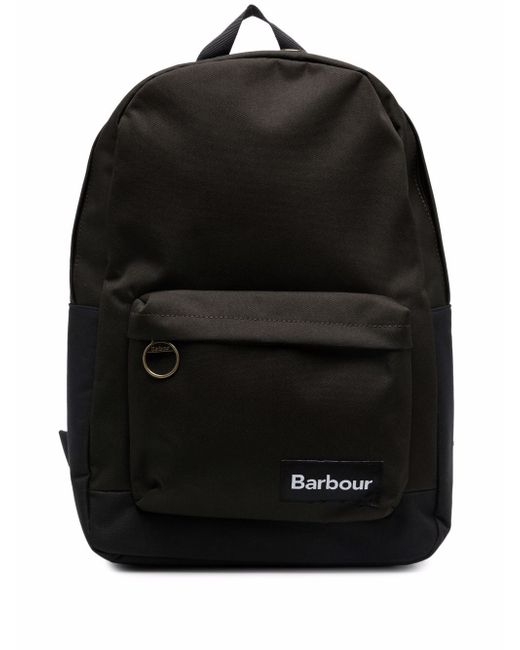 Barbour logo-patch backpack