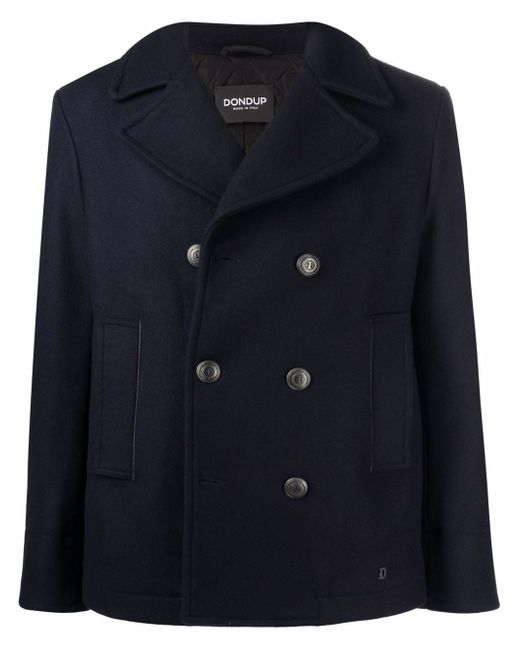 Dondup double-breasted quilted-lining coat
